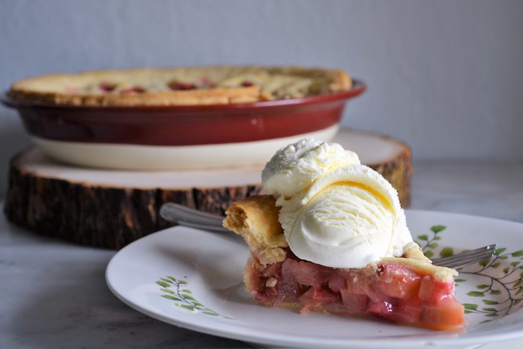 Honey lime rhubarb pie recipe