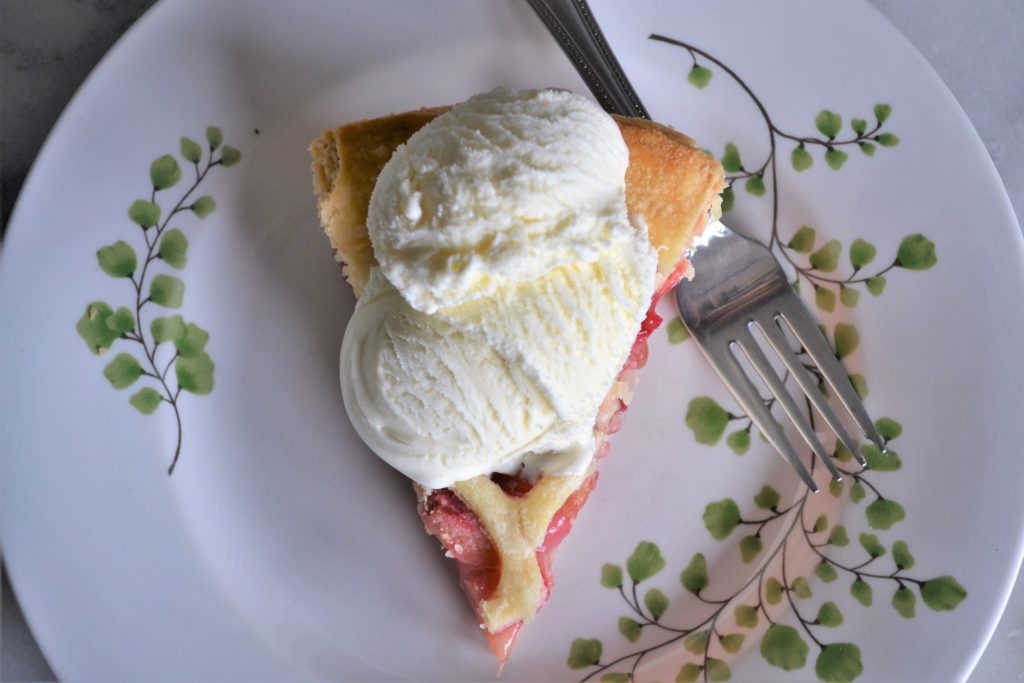 Honey lime rhubarb pie recipe